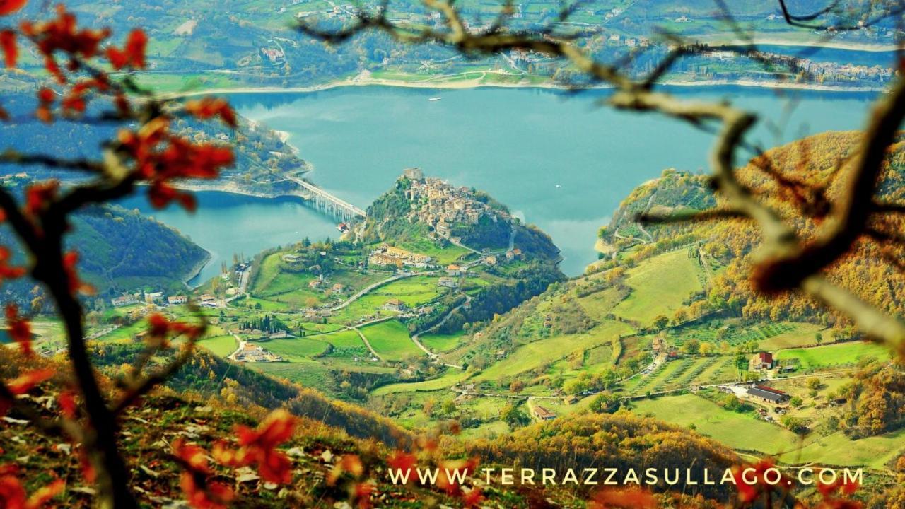 La Terrazza Sul Lago Turano Castel di Tora Ngoại thất bức ảnh