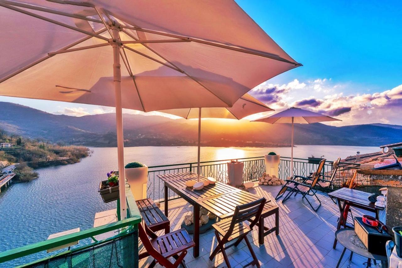 La Terrazza Sul Lago Turano Castel di Tora Ngoại thất bức ảnh