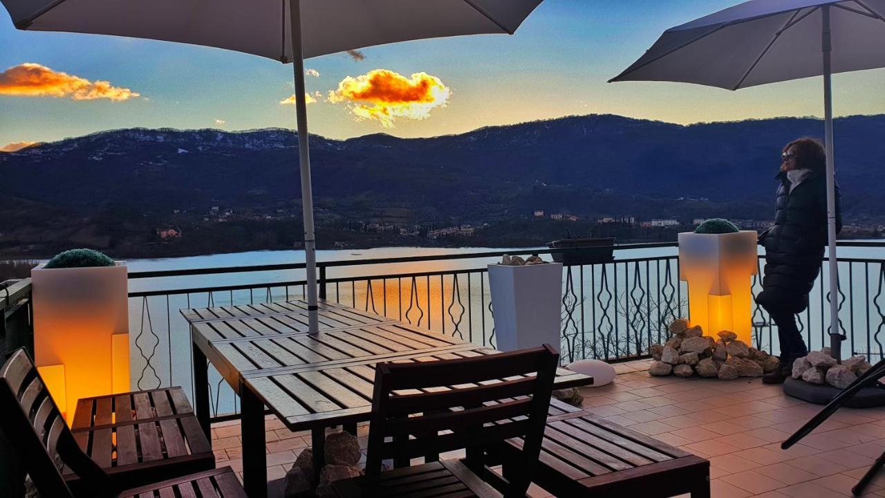 La Terrazza Sul Lago Turano Castel di Tora Ngoại thất bức ảnh