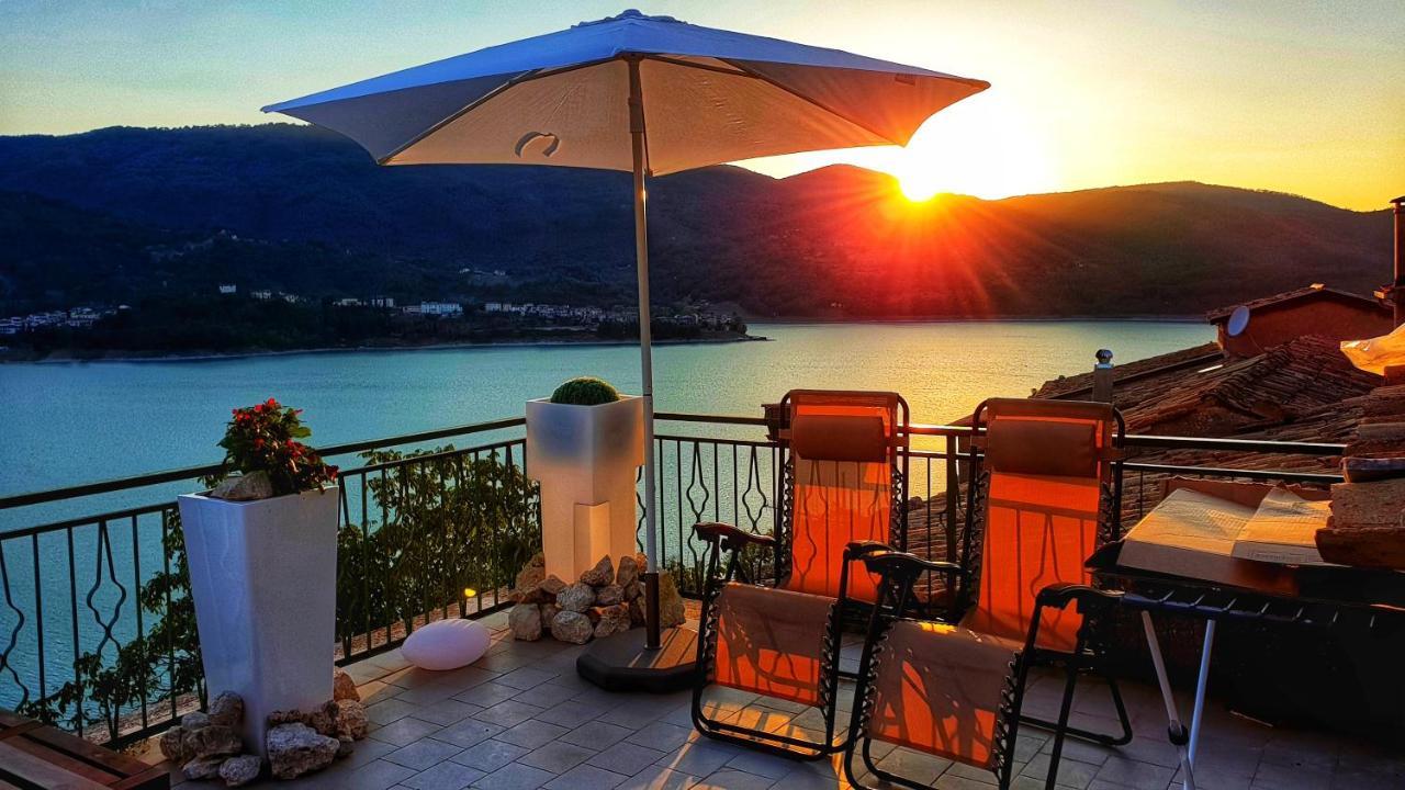La Terrazza Sul Lago Turano Castel di Tora Ngoại thất bức ảnh