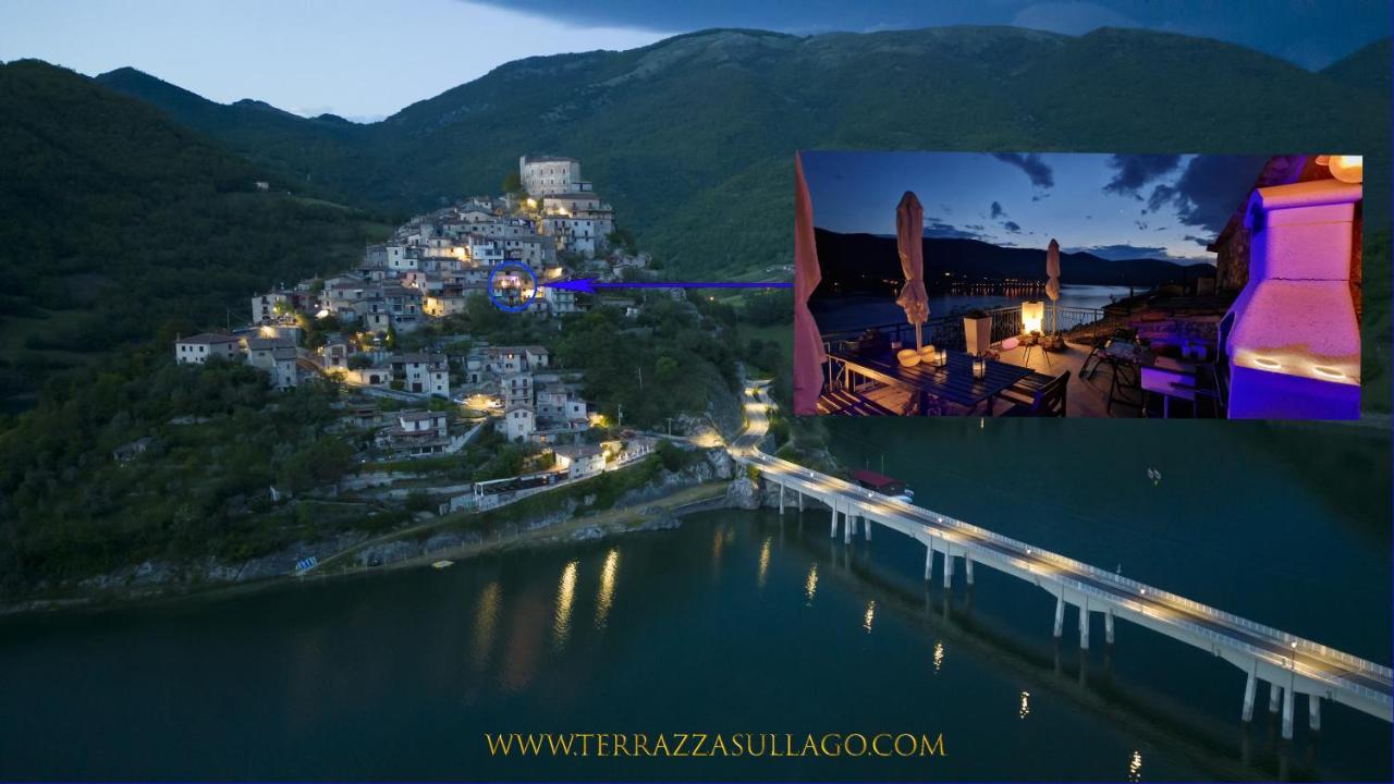 La Terrazza Sul Lago Turano Castel di Tora Ngoại thất bức ảnh