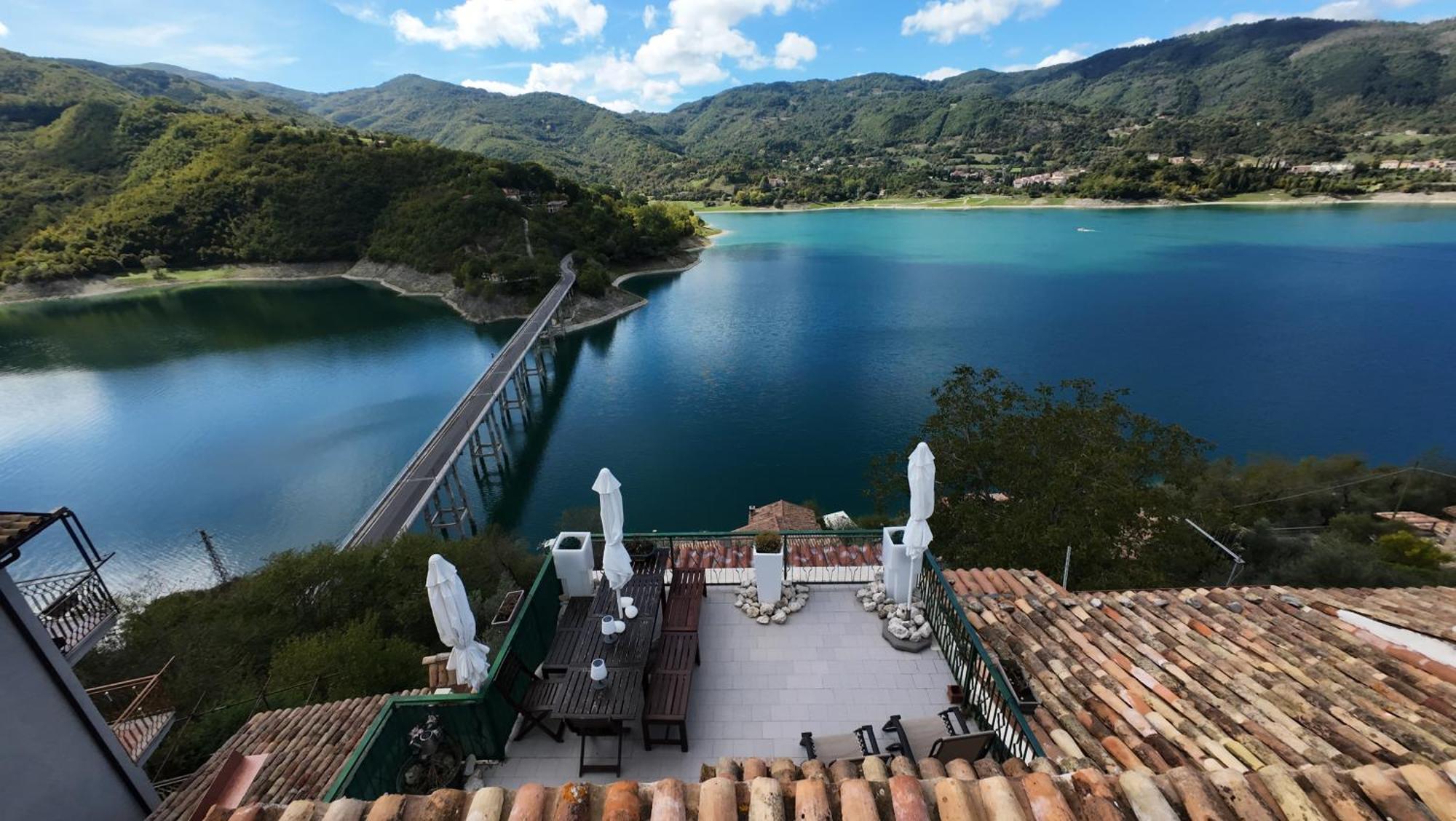 La Terrazza Sul Lago Turano Castel di Tora Ngoại thất bức ảnh